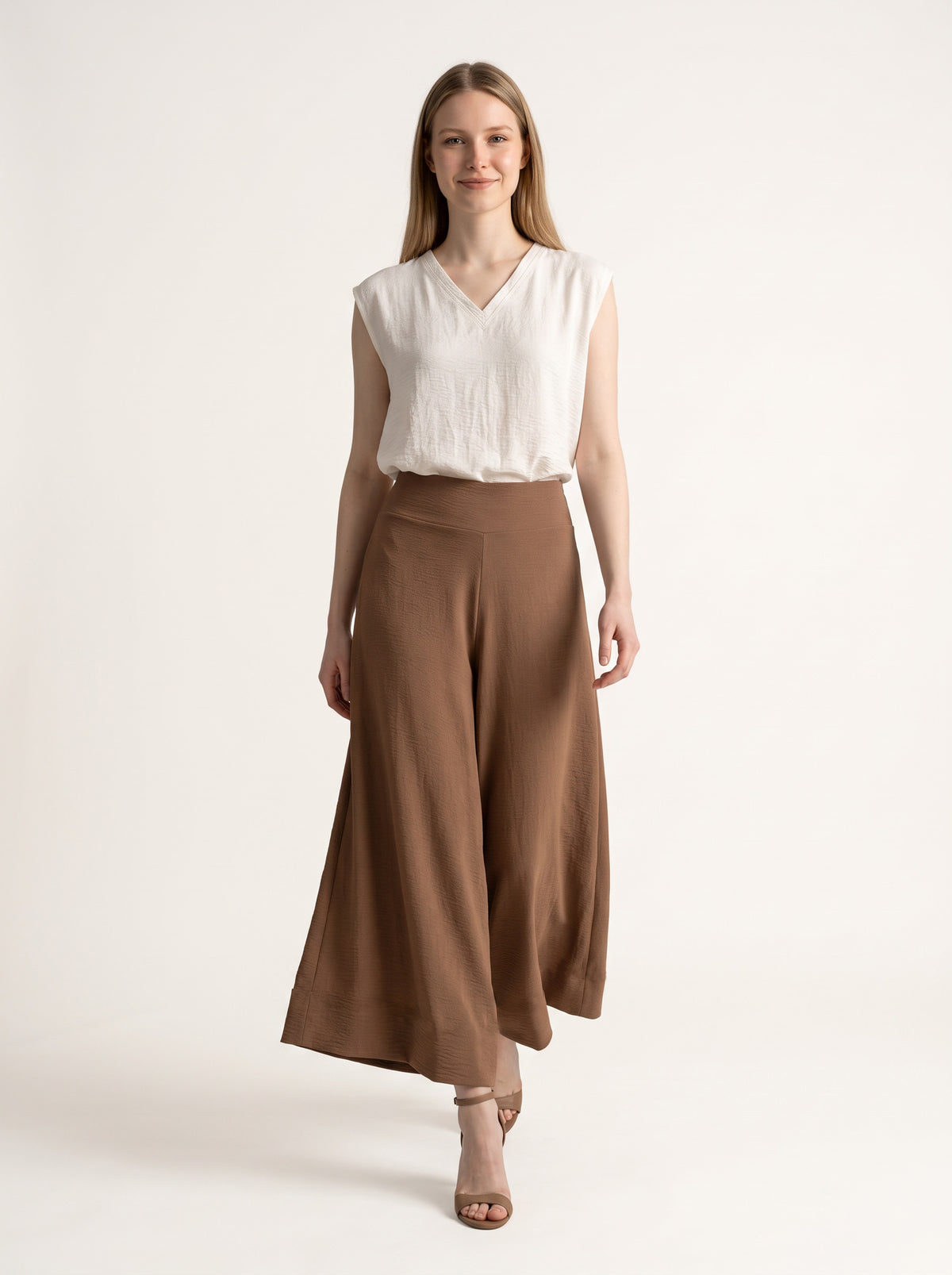 Pantalón Culotte de pretina alta