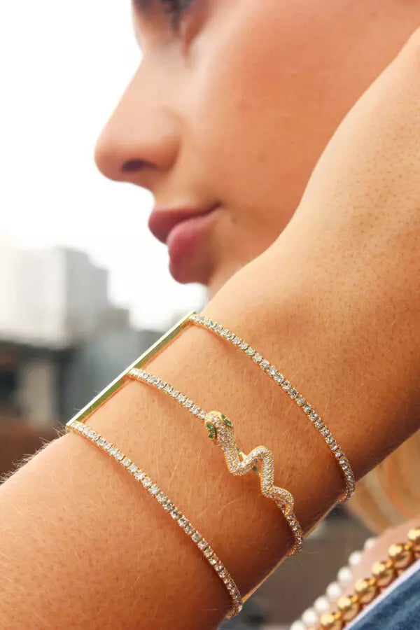 Pulsera con detalle serpiente