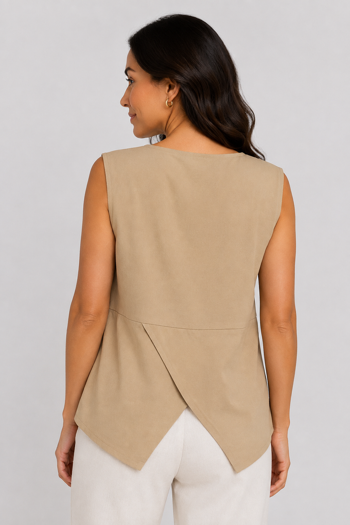 Blusa con cruce en espalda