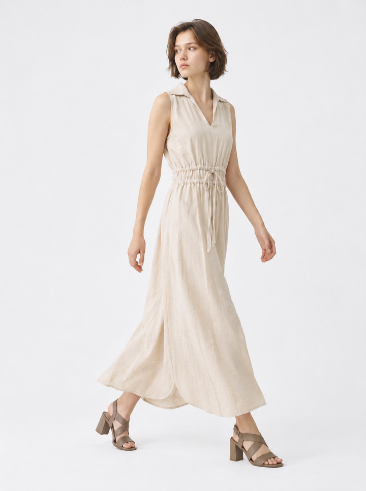 Vestido cuello camisero