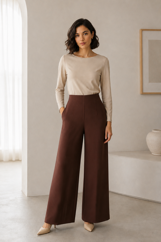 Pantalón Palazzo con pinzas