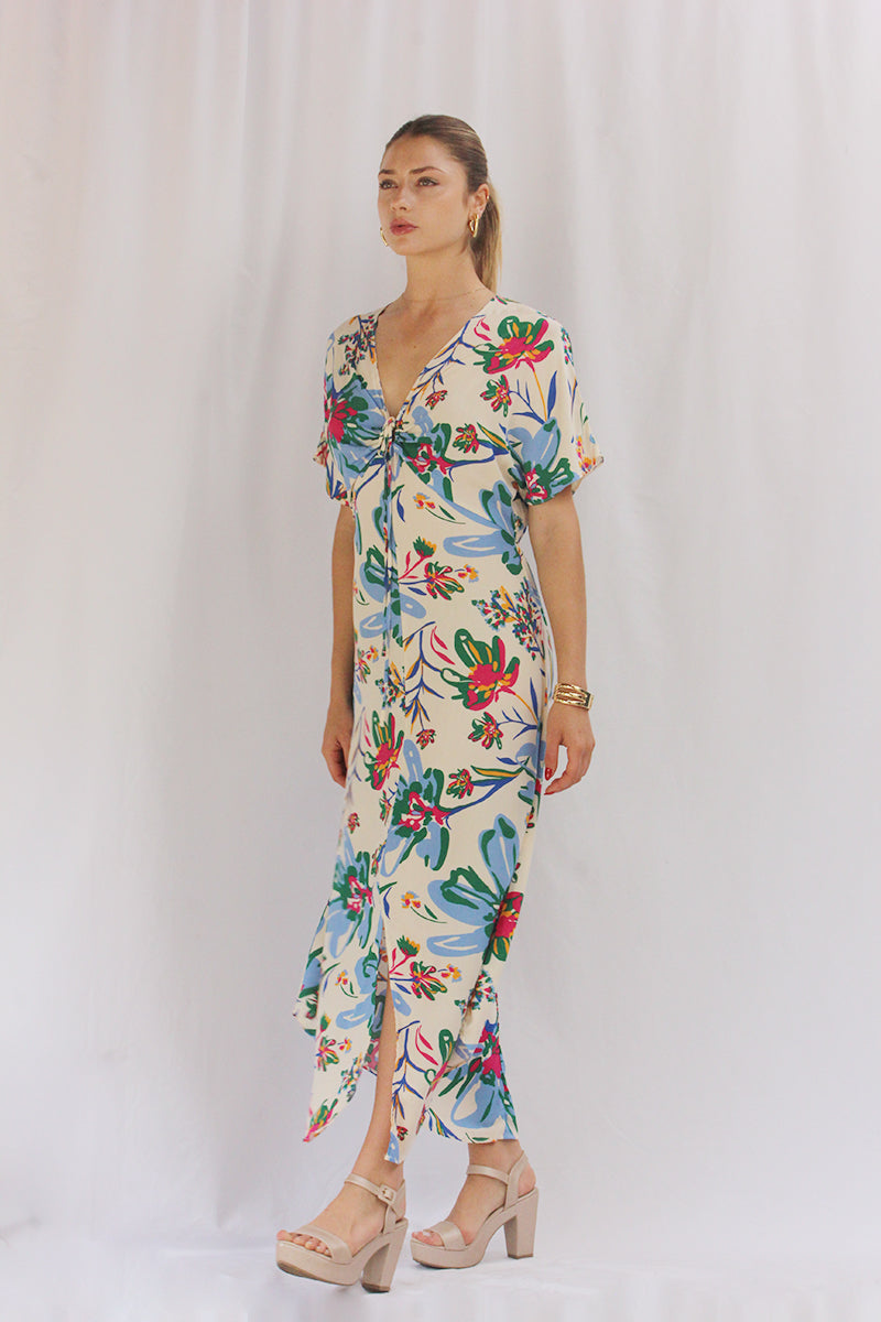 Vestido Largo con lazo