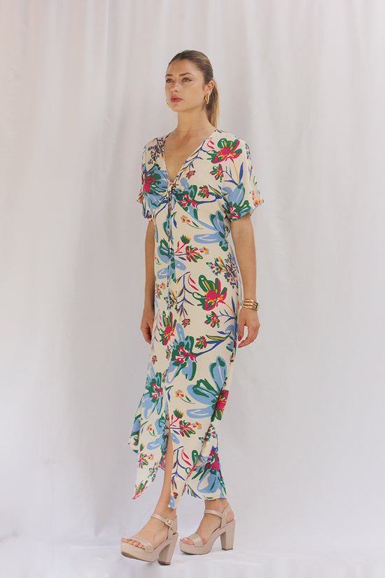 Vestido Largo con lazo