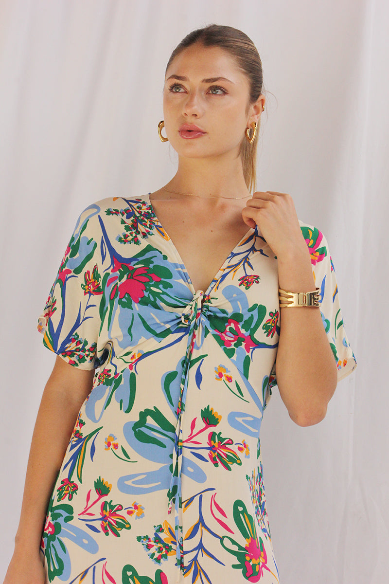 Vestido Largo con lazo