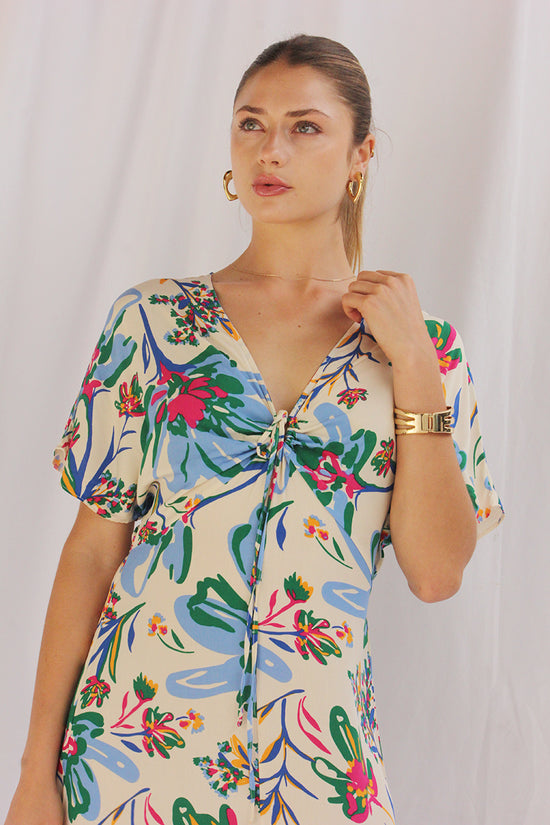 Vestido Largo con lazo