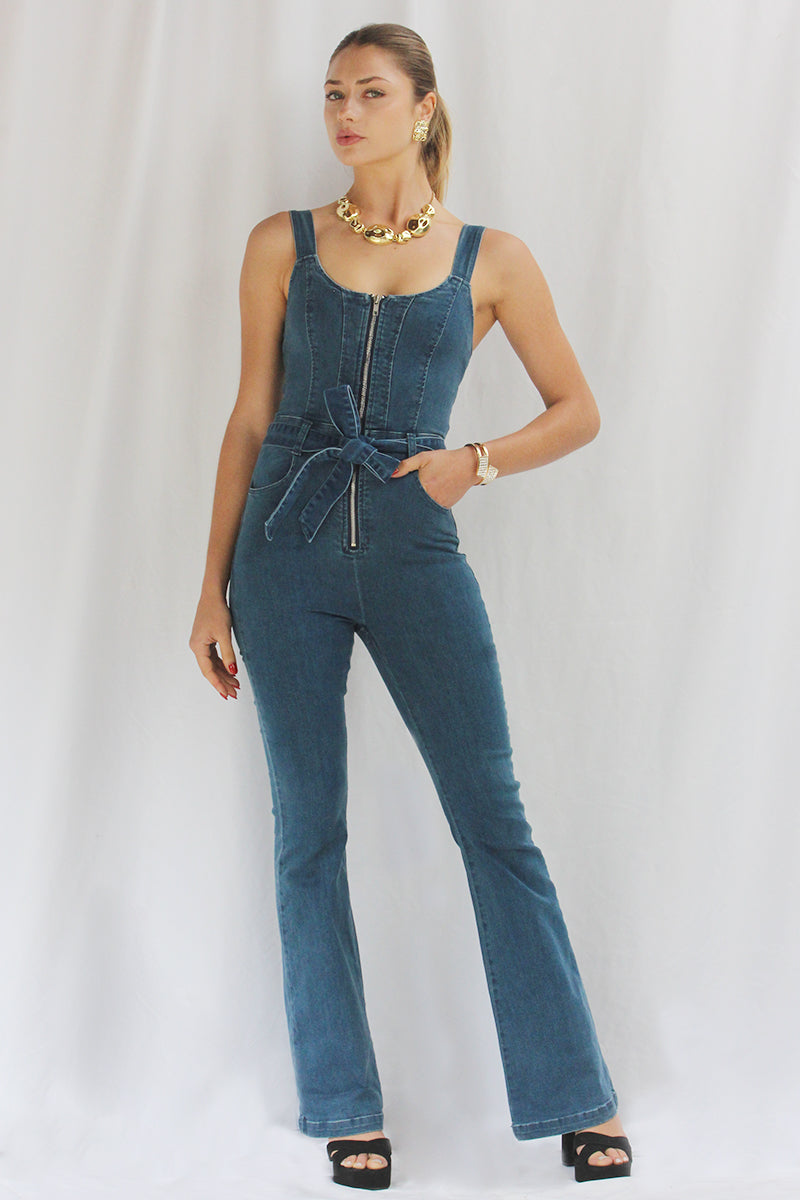 Enterizo Denim Palazzo