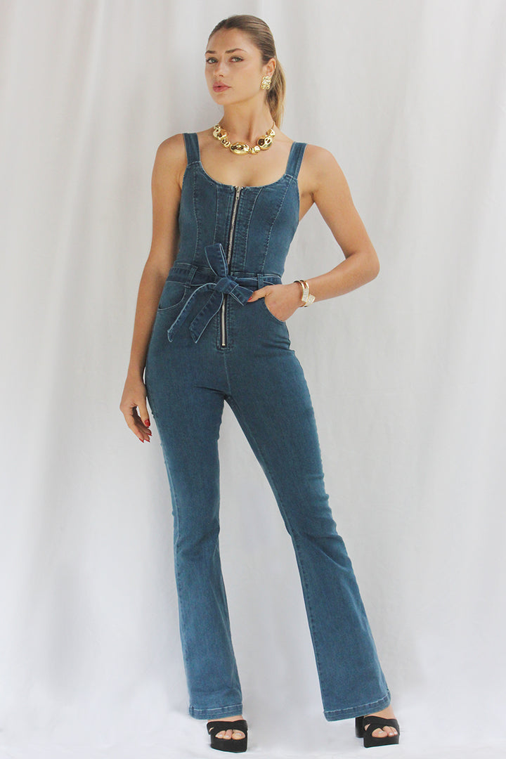 Enterizo Denim Palazzo