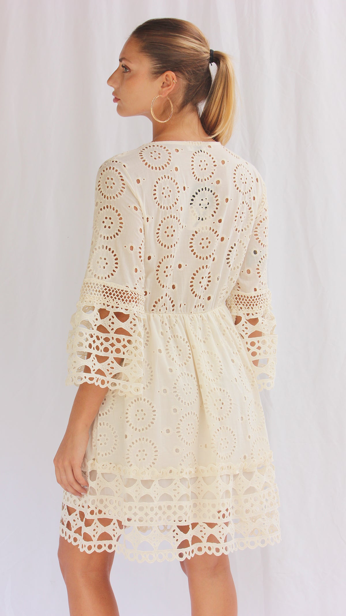 Vestido algodón tejido