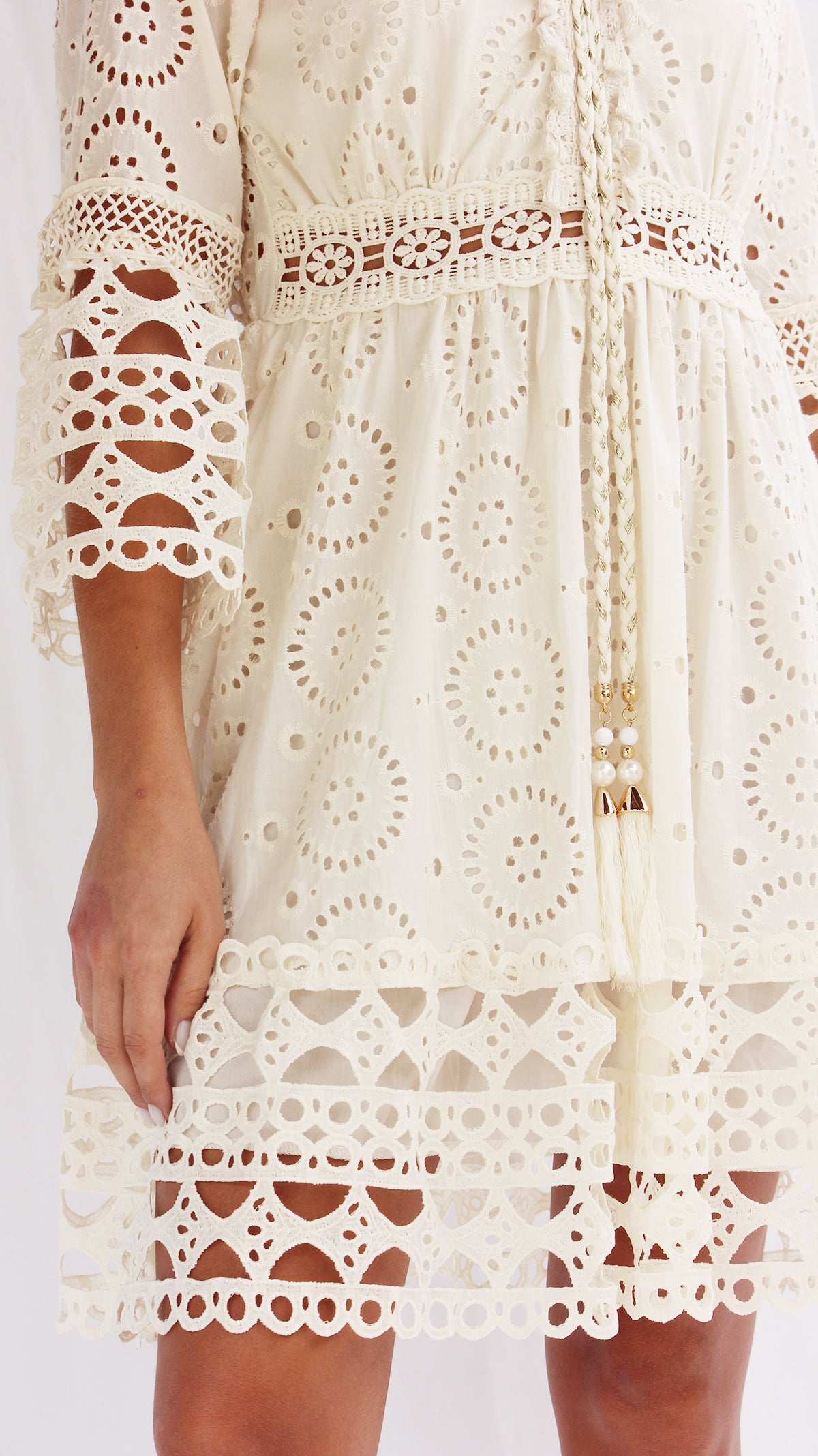 Vestido algodón tejido