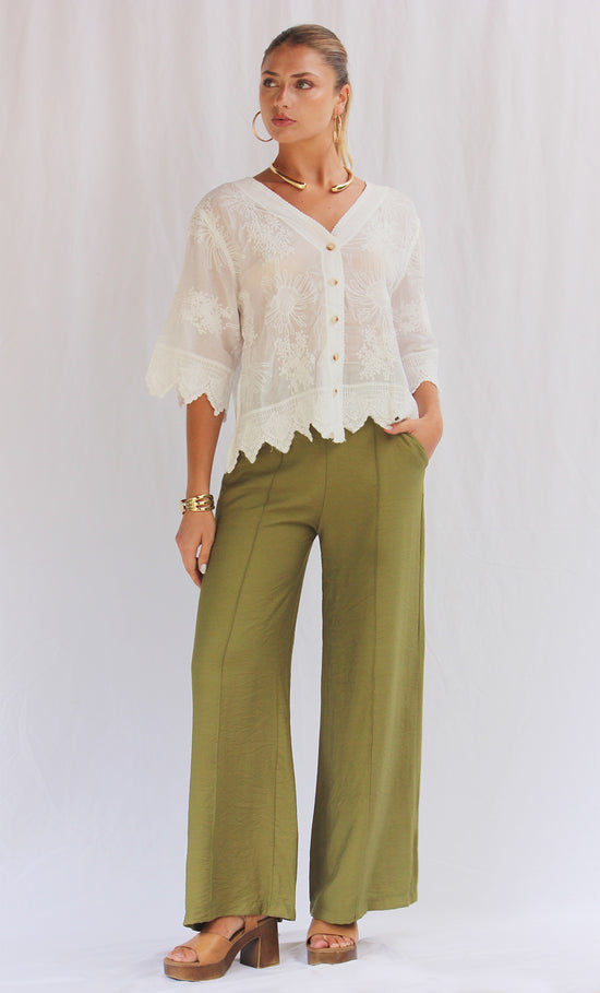 Blusa algodón manga larga