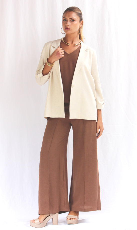 Saco oversize de lino