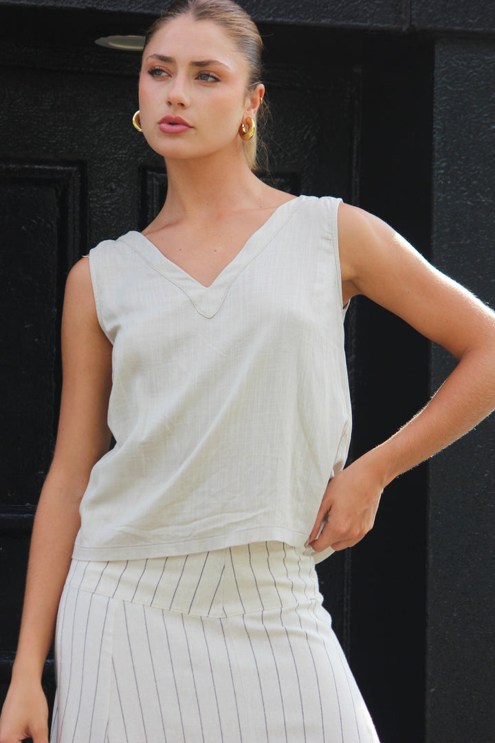 Blusa tipo corset