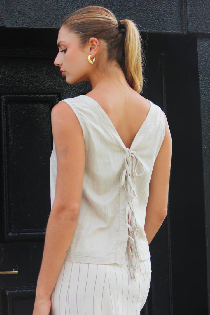 Blusa tipo corset