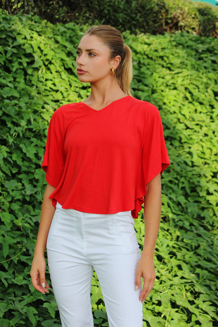 Blusa murciélago de viscosa
