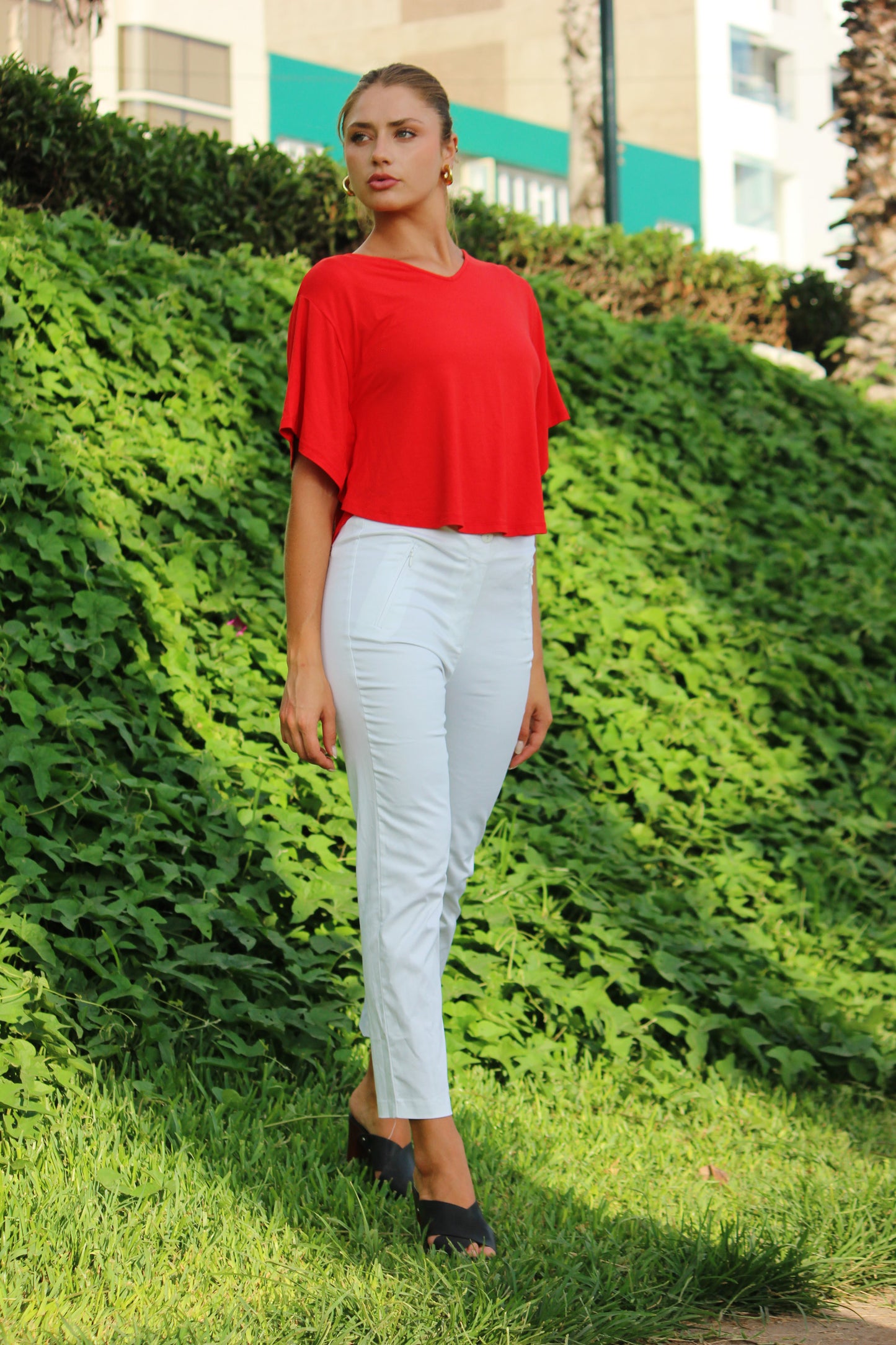 Blusa murciélago de viscosa