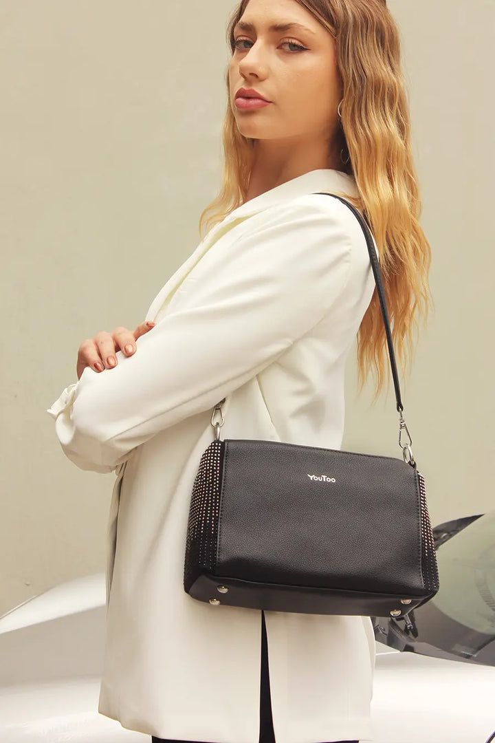 Cartera con pedrería