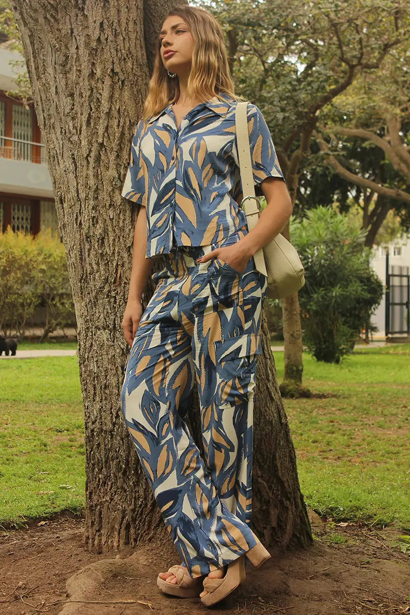 Pantalón Cargo Print