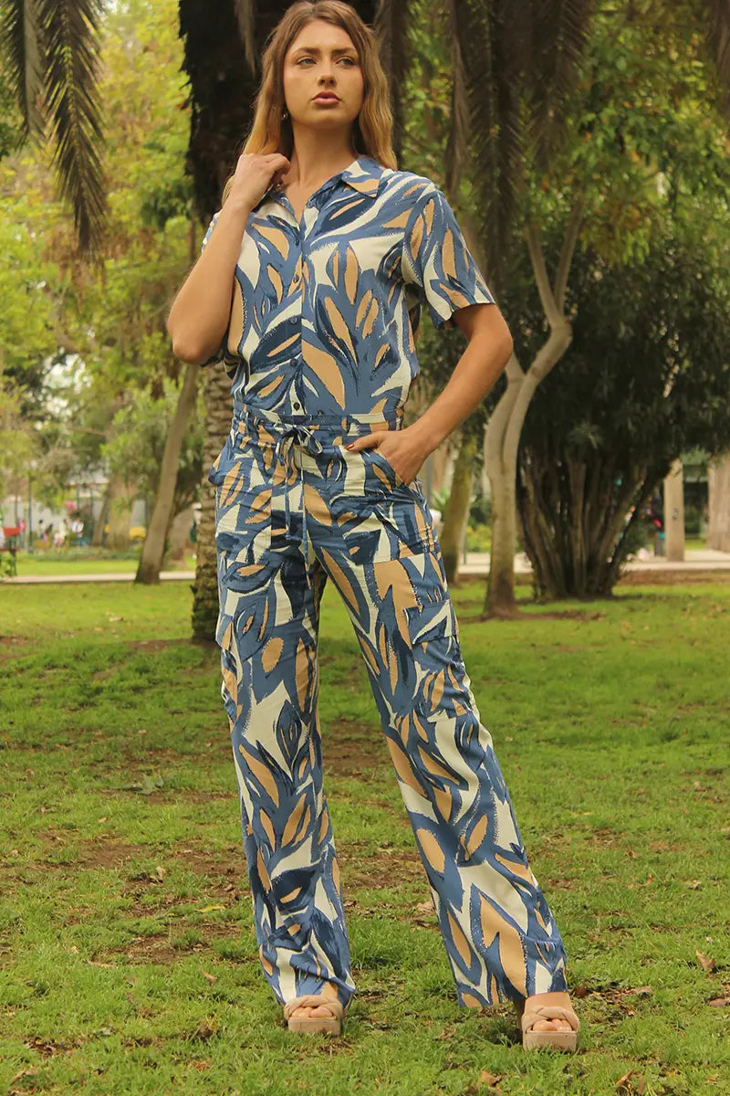 Pantalón Cargo Print