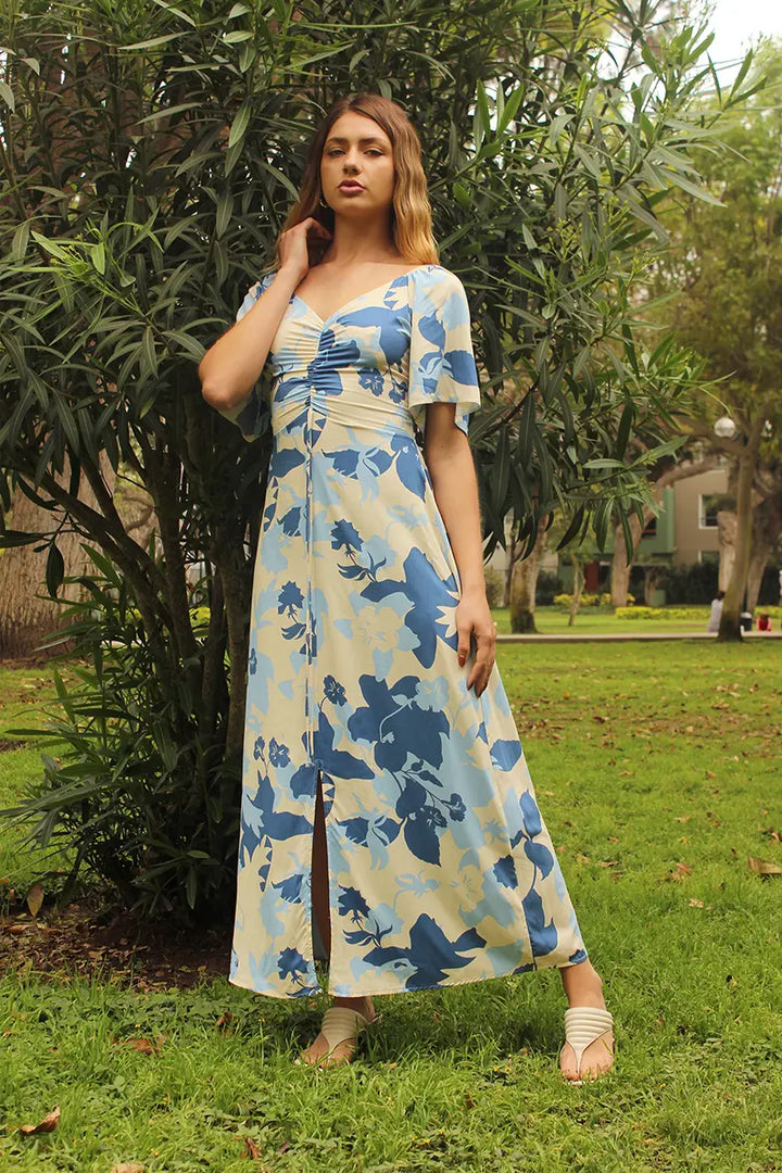 Vestido Floral Largo