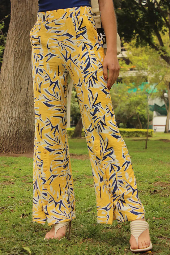 Pantalón Floral Amarillo