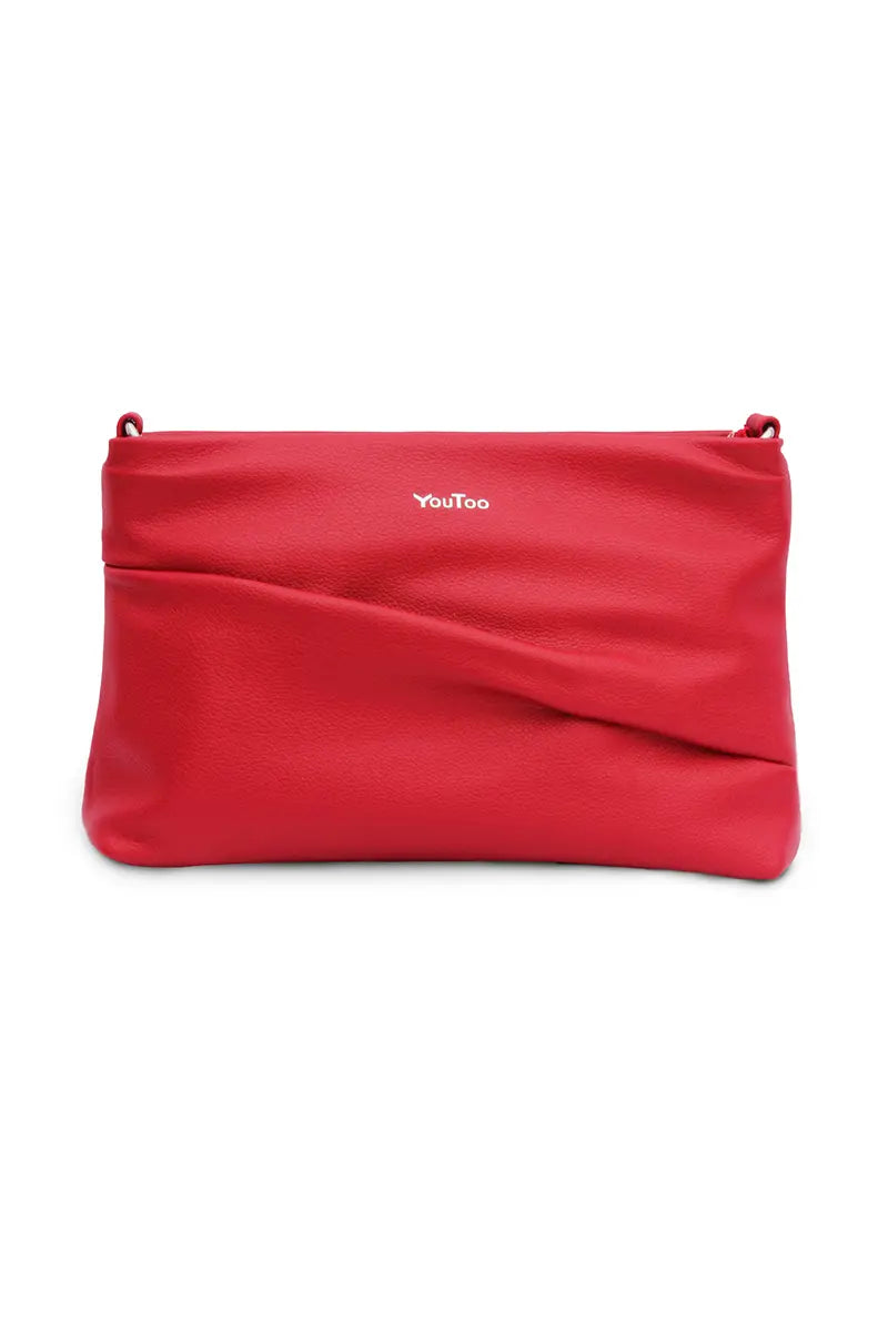 Cartera bandolera con pliegues