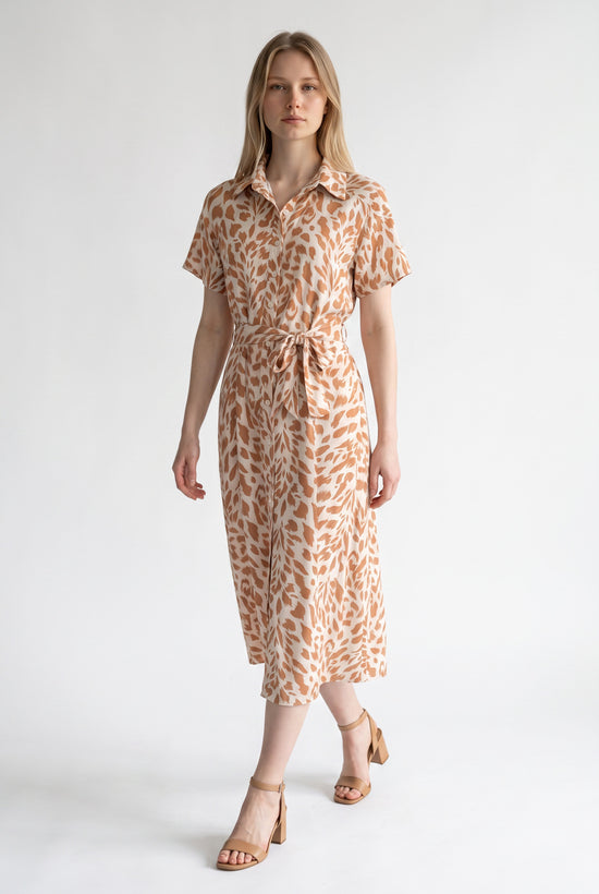 Vestido camisero print