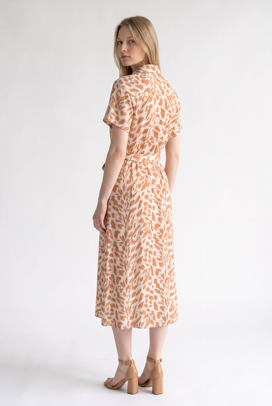 Vestido camisero print