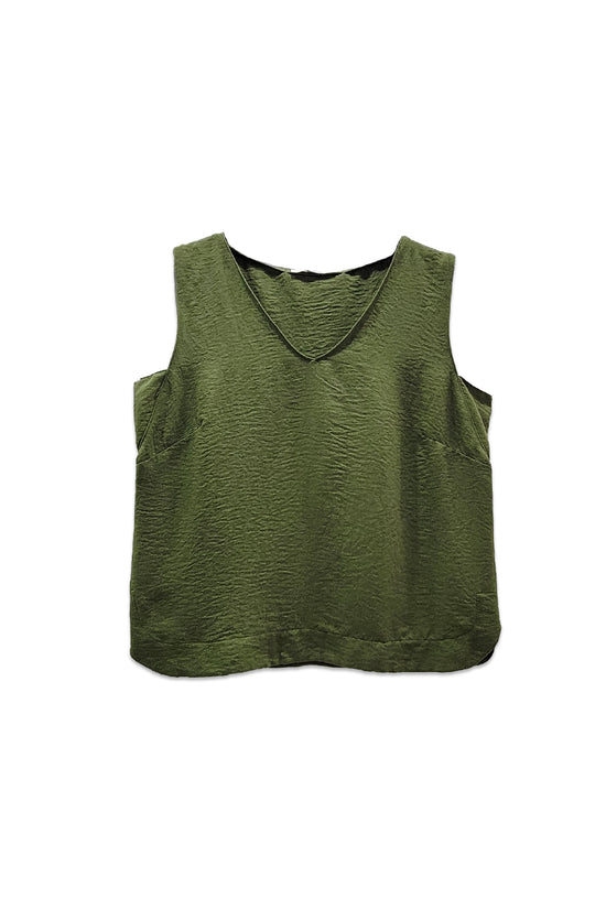 Blusa manga cero en V