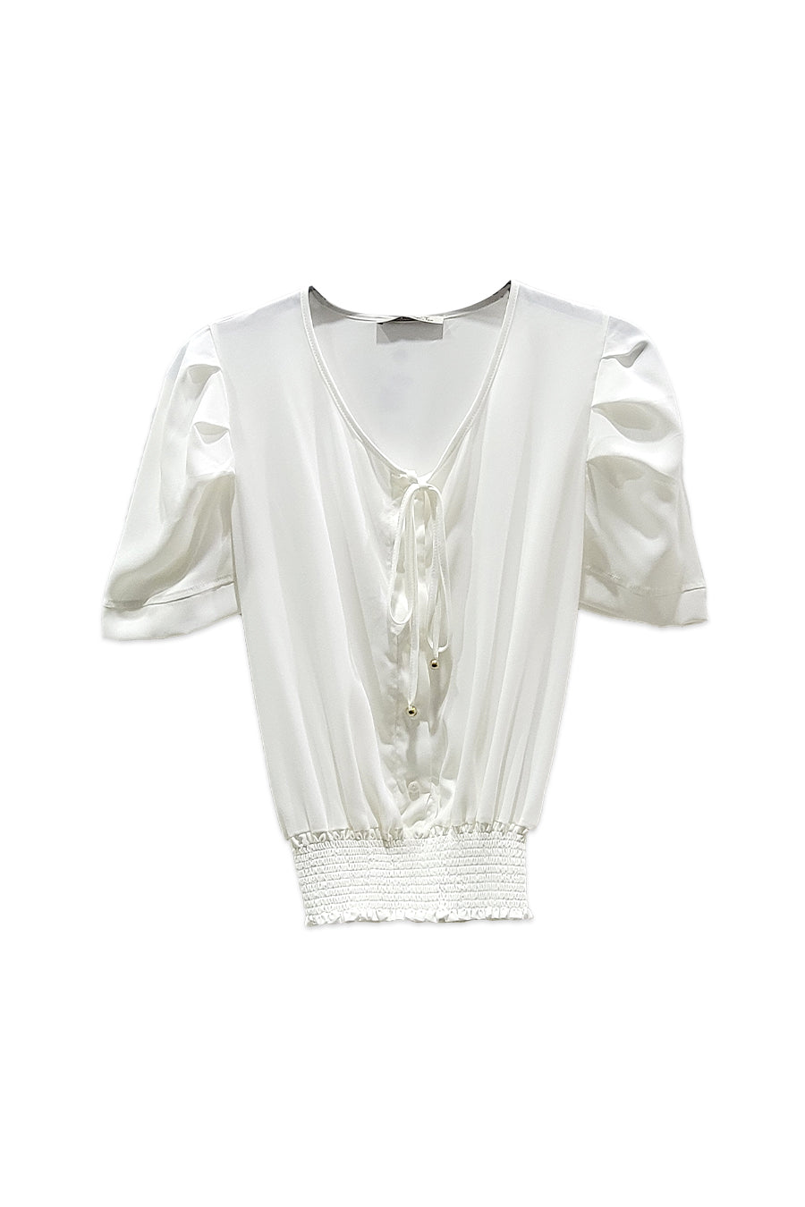Blusa con pliegue en hombros