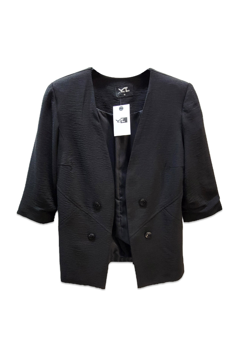 Chaqueta 3/4 botón lateral