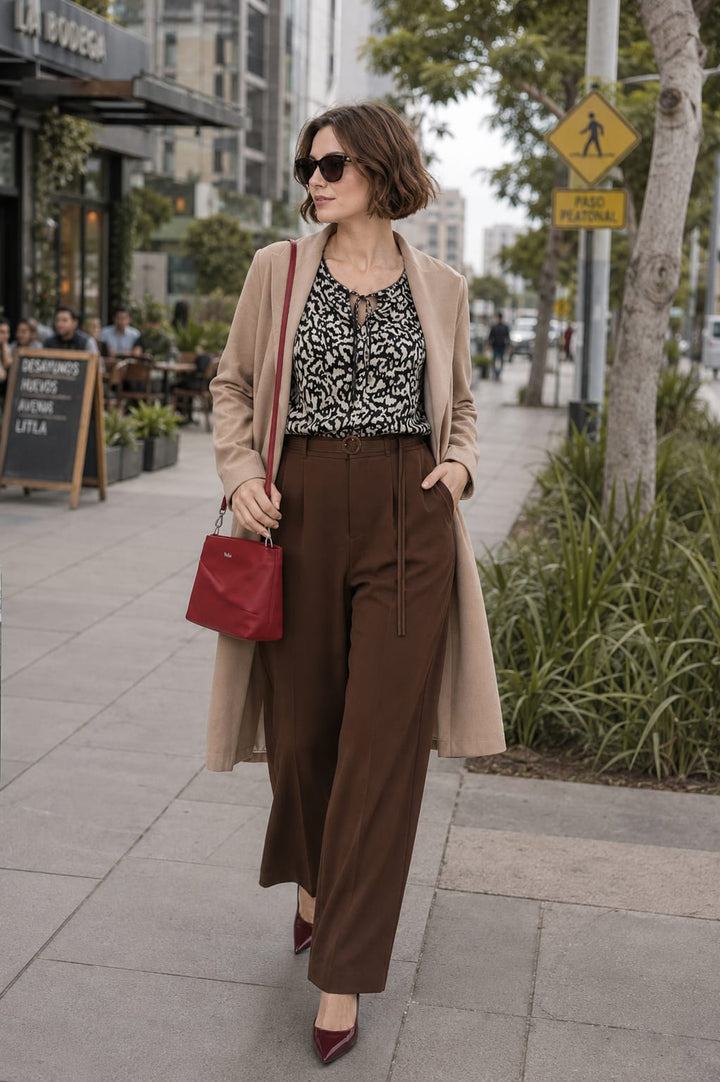 Pantalón Palazzo con correa