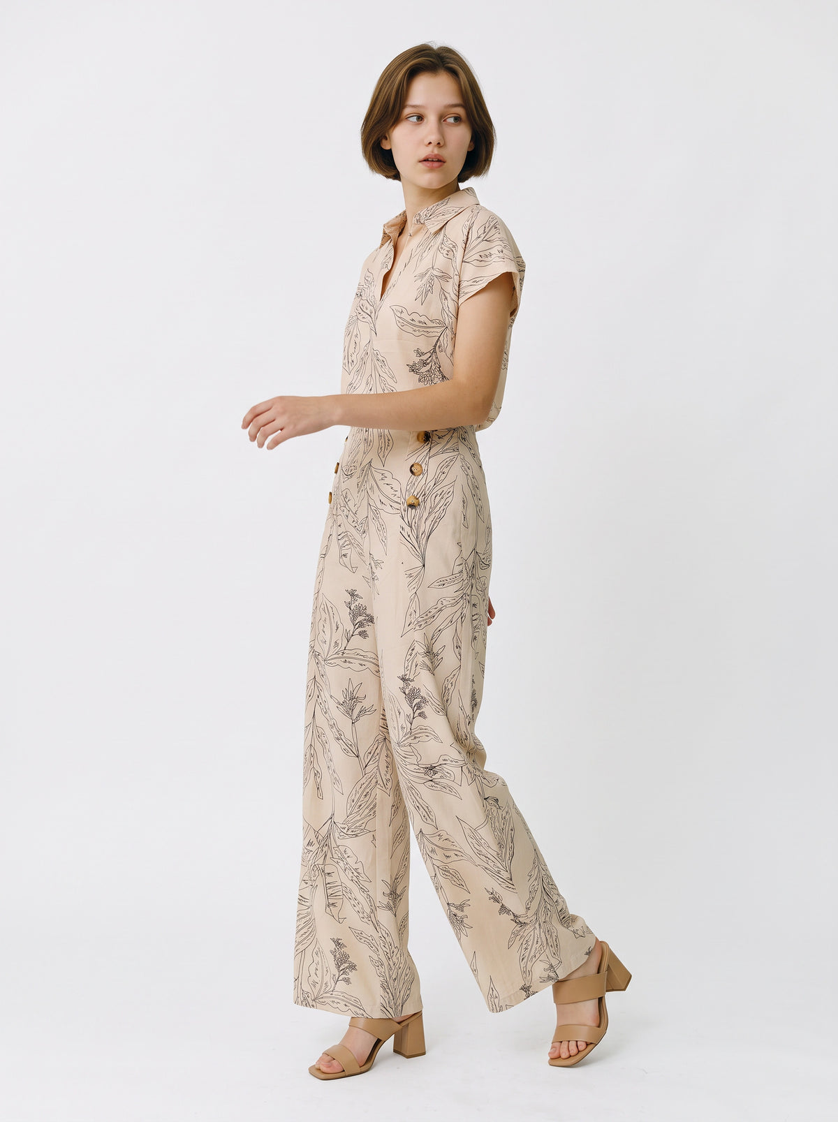 Pantalón Palazzo con botones