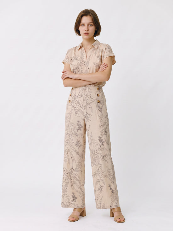 Blusa cuello camisero