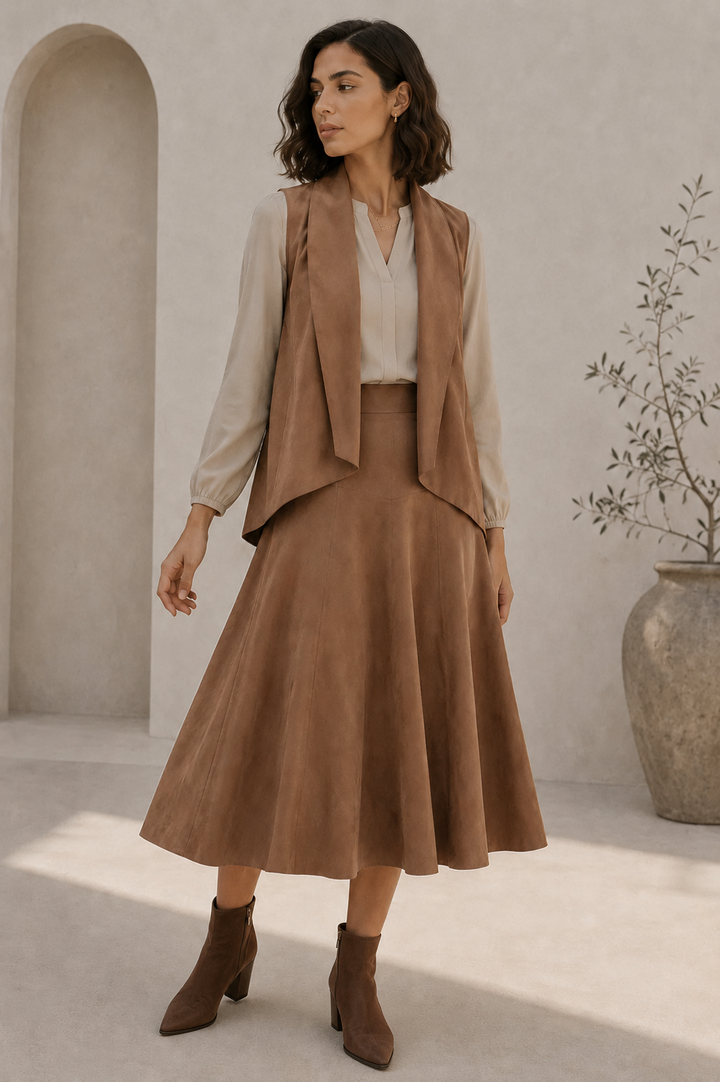 Falda Suedde